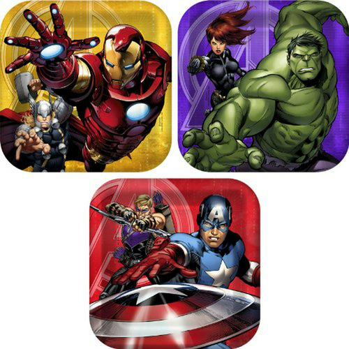 Platos Postre Avengers Para Fiesta Cumpleaños