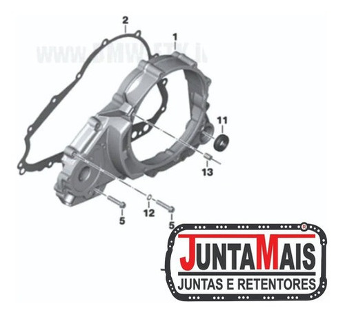 Juntas Tampas Estator E Embreagem Bmw Gs F 650 (2000-2016)