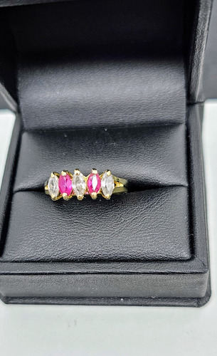 Anillo De Oro Media Chrumebela 14k Mex X60 Amarillo 8 (Usado)