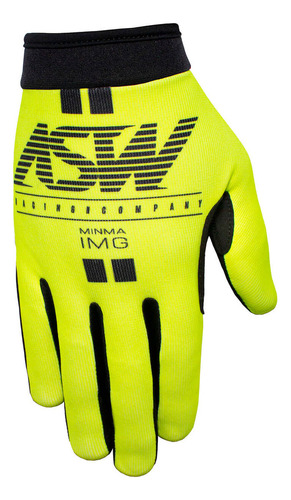 Luva Asw Race Minimal Cor Amarelo Tamanho Gg