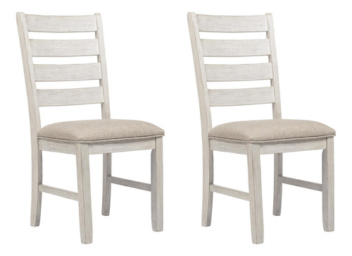 Sillas Comedor Modernas Granja, Set 2, Blanco, 45.72x55.88x9