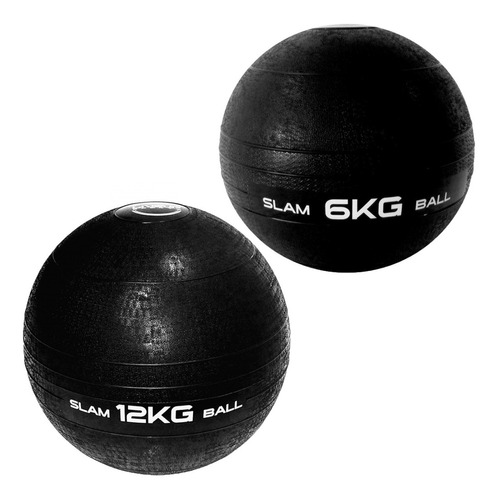 Kit Slam Ball Bola Peso Crossfit 6kg E 12kg Vigfit Sports