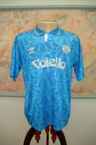 Camisa Futebol Napoli Italia Umbro Usada Antiga 642