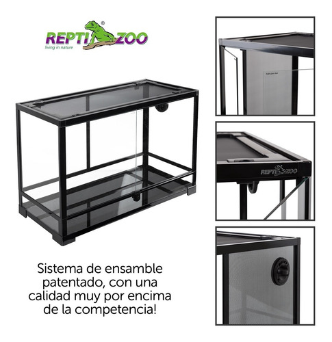 Reptizoo Terrario Reptiles Grandes 100l 76x30x45 Gecko Pitón