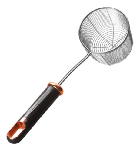 Skimmer Ladle Agua Drainante Drainando Food Mango Negro