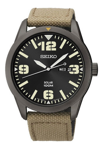 Seiko Sne 331/329 - Field - Táctico - Solar | Envío gratis