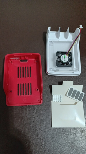 Sh- Case Oficial P/ Raspberry Pi 5 Pi5 Com Cooler E Na Caixa (Usado)