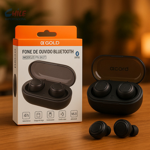 Fone Bluetooth Sem Fio Bateria Longa Duração Chamadas Música Preto