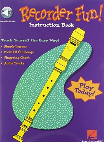 Book : Recorder Fun Teach Yourself The Easy Way - Hal...