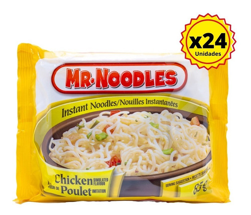 Mr.noodles Ramen Sabor Pollo 24 Un.