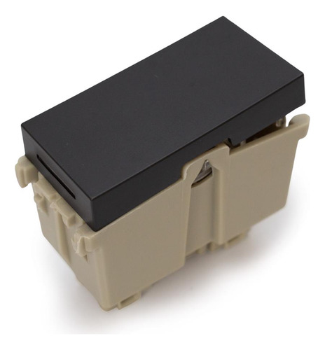 Módulo Interruptor Preto Simples/paralelo Com Led 10a 250vca