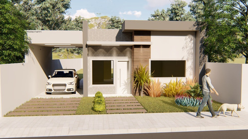 Imagem 3 de 10 de Planta De Casa 2 Quartos - Projeto Arquitetônico Completo