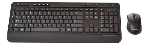 Combo De Teclado Y Ratón Inalámbricos Amazon Basics De Tamañ