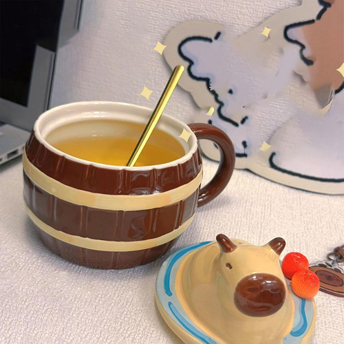 Ultra Asequible Taza De Capibara 3d, Tazas De Café De