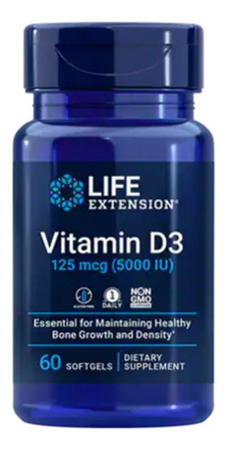 Vitamina D3 125 Mcg (5000 Ui) - Unidad a $90000