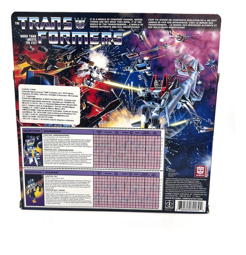 Transformers Soundwave & Frenzy Laserbeak Reedicion G1 2019