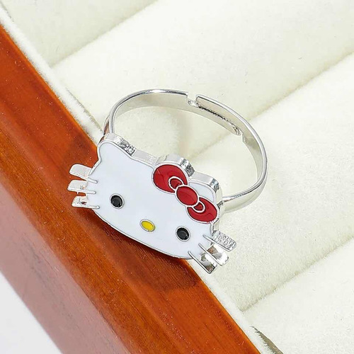 P F Anillo Importado Hello Kitty Ajustable Niñas O