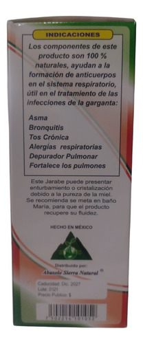 Vitamina C Jarabe 240ml. 100% Original Centro Herbolario