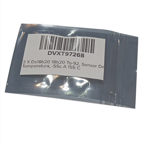 3 X Ds18b20 18b20 To-92, Sensor De Temperatura, -55c A 155 C