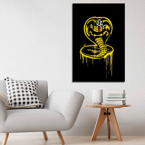 Cuadros Decorativos Series Cobra Kai Logo (60x40 Cm)