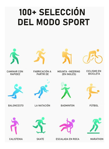 Reloj Inteligente S100 Para Hombre, Reloj Deportivo Con Led