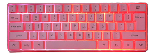 Teclado Para Jogos Rgb Com Fio, Retroiluminado, Usb, 61 T