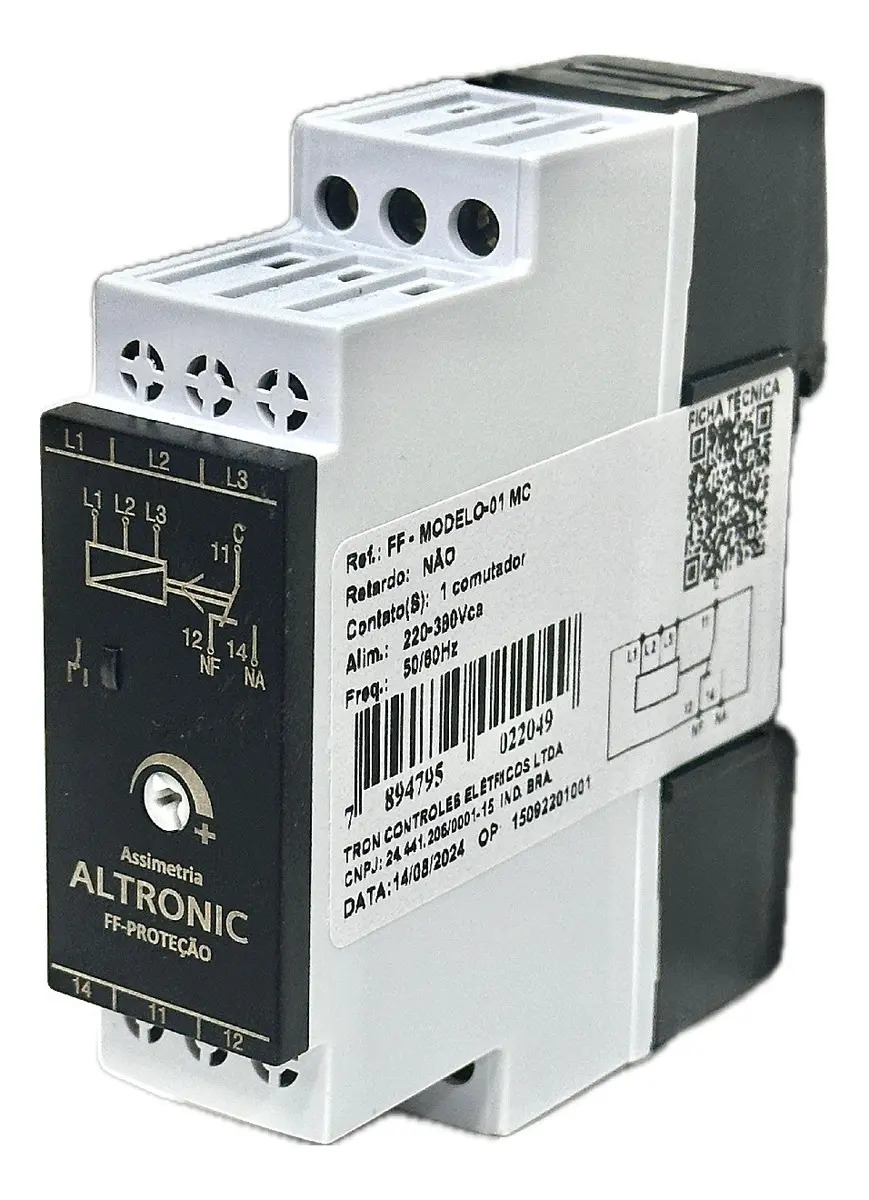Relé De Falta De Fase Sem Neutro Altronic