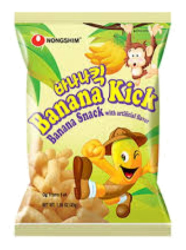 Snack Banana Snack Kick importado a Corea