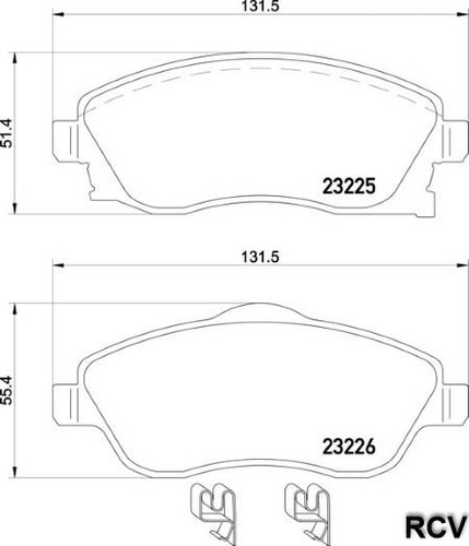 Balatas Disco  Delantera Para Chevrolet Corsa   2007