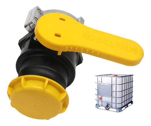 1000l Ibc Tanque De Válvula De Bola Adaptador De Amarillo