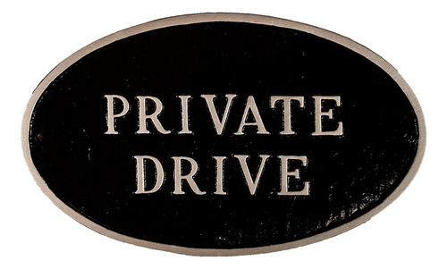 Montague Productos De Metal Privado Disco Oval Placa De Pare