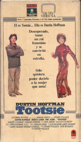 Tootsie Vhs Dustin Hoffman Bill Murray Geena Davis