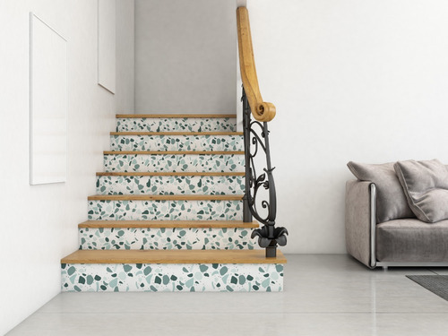 Imagen 7 de 10 de Vinilos Decorativos Escalera Escalones Terrazo