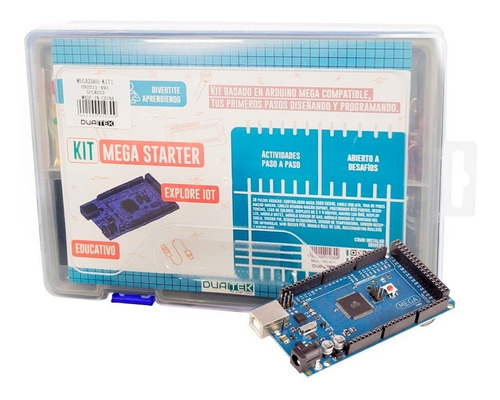Starter Kit Arduino Mega Compatible 2560 + Maletin Plastico