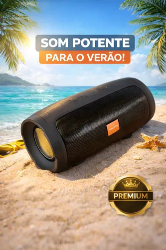 Caixinha De Som Potente Alta Bluetooth Portátil Radio Novo!!