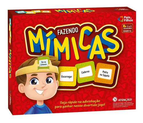 Jogo Divertido Fazendo Mímicas Cartas Presente Crianças