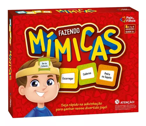 Jogo De Adivinhação Fazendo Mímicas Cartas Presente Crianças