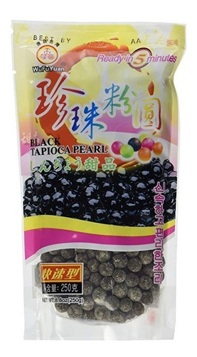 Wufuyuan - Tapioca Perla Negro 8.8 Oz / 250 G (paquete De 2)