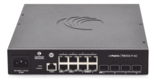 Switch Cnmatrix Tx1012-ac-p Poe Ideal Para Wisp 8 Puertos