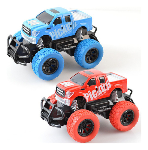 Juguete Camioneta Mini Monster 4x4 C/ Control Remoto Colores