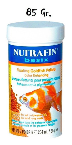 Nutrafin Basix Granulos Flotantes Para Goldfish 85 Gr.