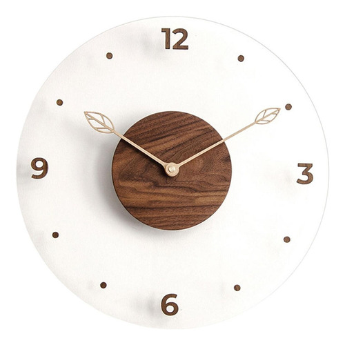 D Reloj De Pared Redondo De Madera, Reloj De Pared Grande,