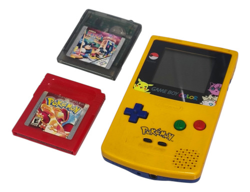 Consola Nintendo Game Boy Color Modelo Pokemon Sin Sonido Amarillo (Usado)