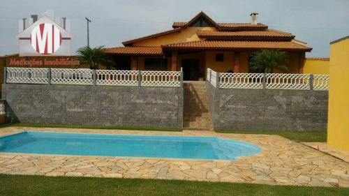Imagem 1 de 30 de Belíssima Chácara Com 2 Dormitórios À Venda, 1000 M² Por R$ 550.000 - Zona Rural - Pinhalzinho/sp - Ch0232