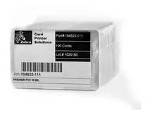 Comprar 100 Tarjetas De Pvc Blancas Zebra Para Imprimir Credenciales