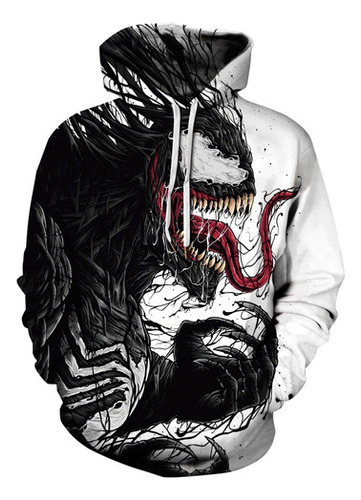 Venom: Deadly Guardians Chamarra Casual Sudadera Con Capucha