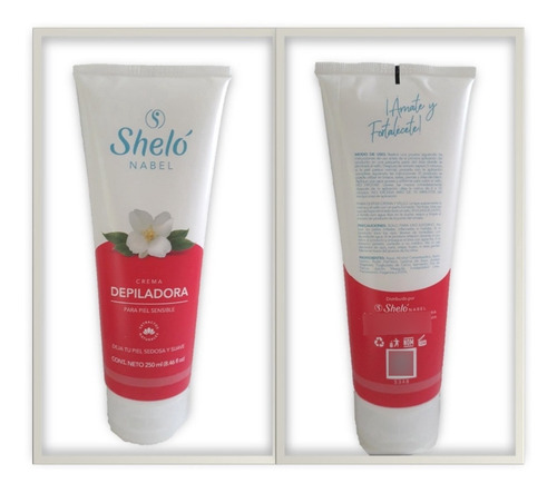Crema Para Depilar Con Extractos Naturales, Shelo 250 Ml