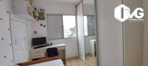 Imagem 13 de 30 de Apartamento Com 3 Dormitórios À Venda, 76 M² Por R$ 500.000,00 - Cidade Brasil - Guarulhos/sp - Ap2169
