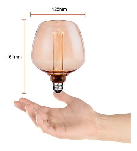 Lampara De Led Vintage Copa E27 Cálido 3.5w 120lm Tecnolite