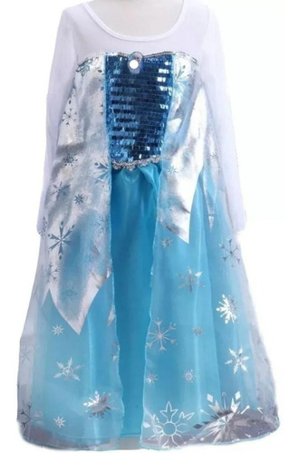 Disfraz Vestido Princesa Elsa Frozen Niñas